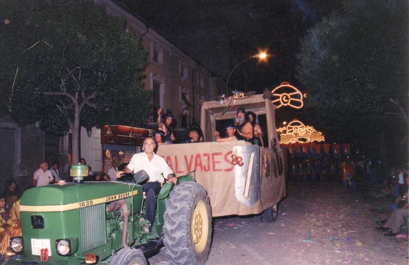 La carroza durante el desfile